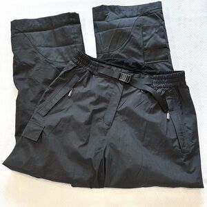 Alpine Gore-Tex Ski ⛷️ Snowboard 🏂 Snow Black Cargo Pants Elastic Adj Waist EUC